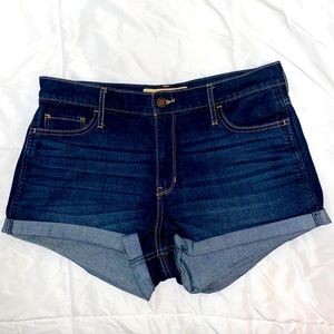 Short short hi rise jean shorts